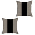 Set of 2 Tan Houndstooth Pillow Covers